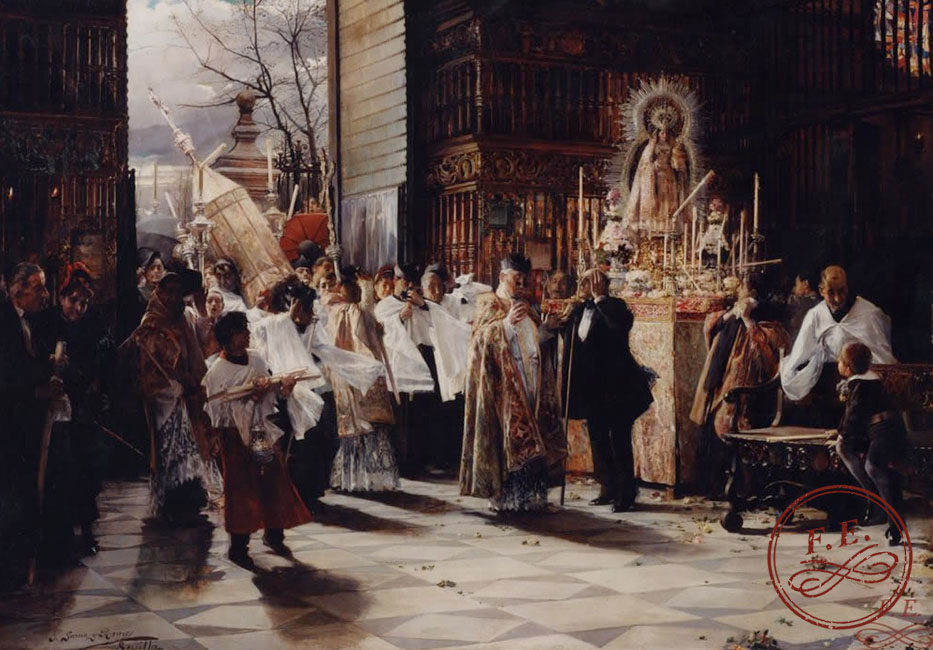 De-recogida-en-la-catedral-Jose-García-y-Ramos-Sevilla-1852-1912