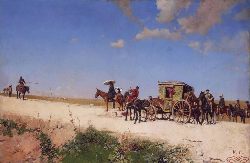 La-Aventura-del-Vizcaíno-José-Moreno-Carbonero-Málaga-1860-–-Madrid-1942