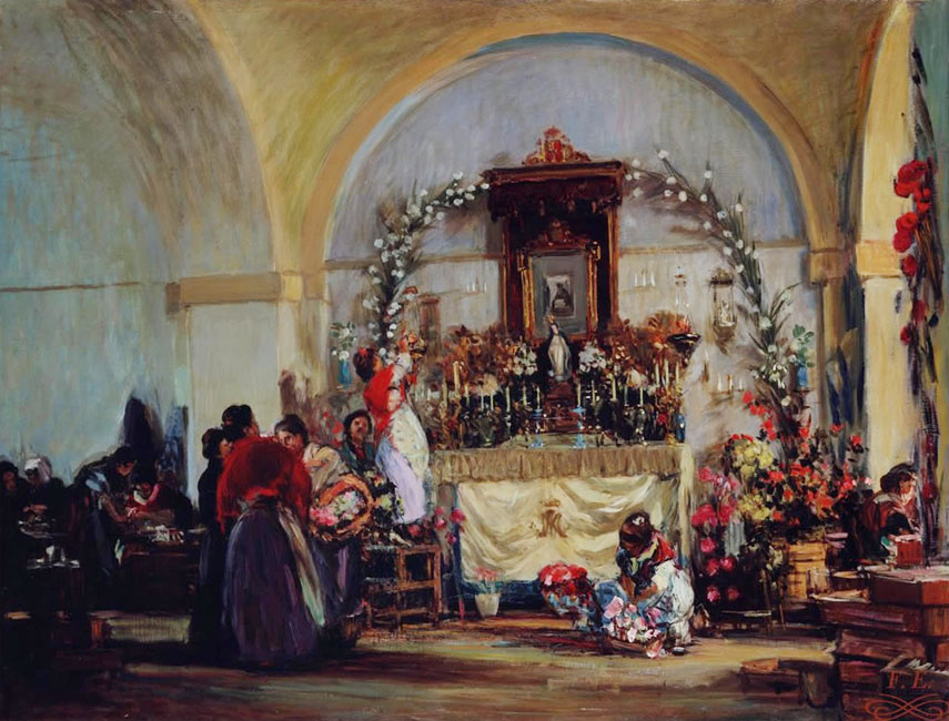 Las-Cigarreras-preparando-su-cruz-de-Mayo-Gonzalo-Bilbao-Sevilla-1860-–-Madrid-1938