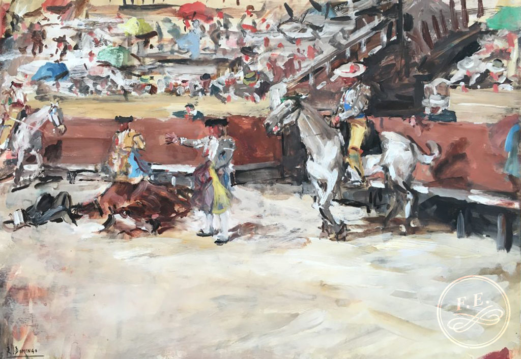 Tauromaquia-Firmado-Roberto-Domingo-Fallola-Paris-1883-Madrid-1956