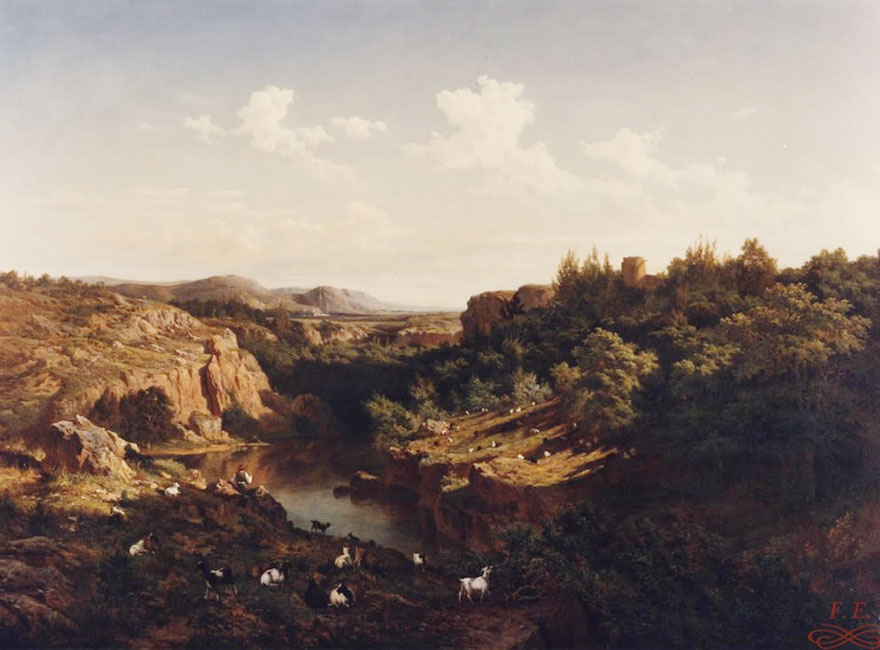 Vista-tomada-en-las-cercanías-del-Monasterio-de-Piedra-Carlos-de-Haes-Bruselas-1856-Madrid-1898 (1)